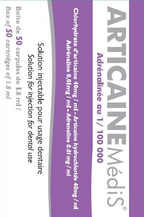 Articaine Medis Adrenaline